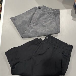 Vineyard Vines Charcoal Flat Front Shorts and Under Armour Black shorts
